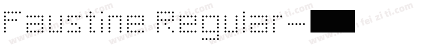 Faustine Regular字体转换